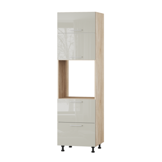 Корпус Стандарт дуб сонома, фасад Стандарт аврора глянець 725.SM-HK-XS 60x214x56