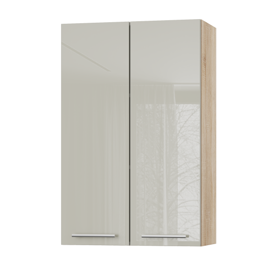 Корпус Стандарт дуб сонома, фасад Стандарт аврора глянець L302 60х93х30