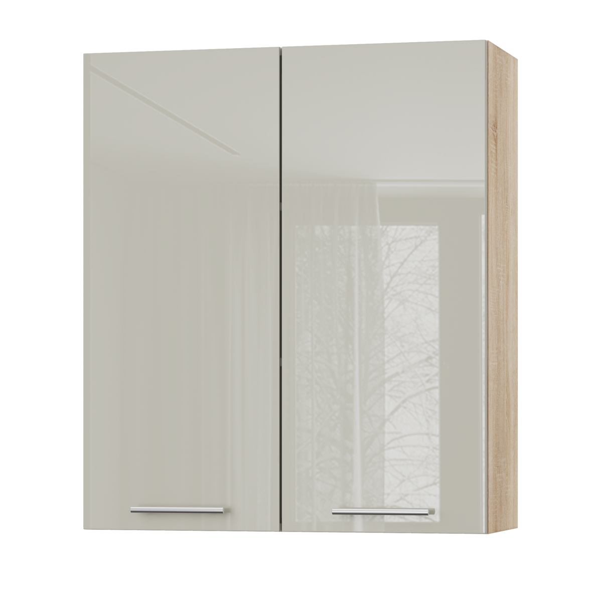 Корпус Стандарт дуб сонома, фасад Стандарт аврора глянець L302 80х93х30
