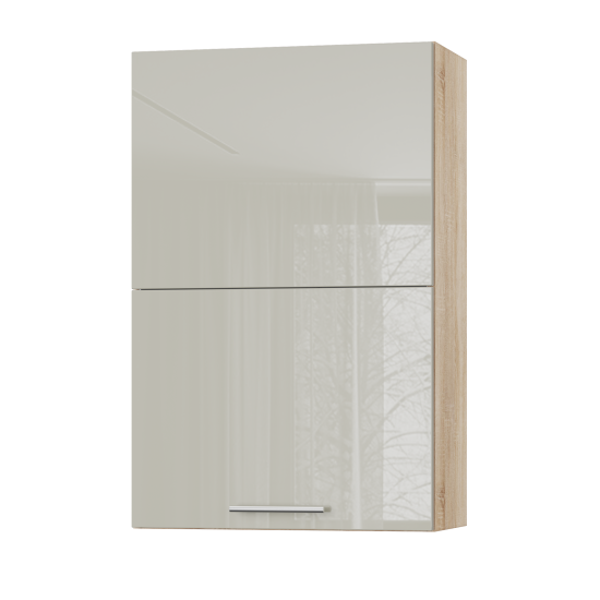 Корпус Стандарт дуб сонома, фасад Стандарт аврора глянець L402.HF 60х93х30