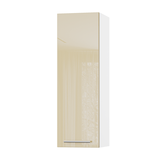 Корпус Стандарт білий, фасад Стандарт бежевий глянець L301 30х93х30