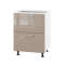 Корпус Стандарт білий, фасад Стандарт капучіно глянець 120.SM-60x72x52