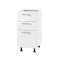 Корпус Стандарт білий, фасад Стандарт білий глянець 130.SM 40х72х52
