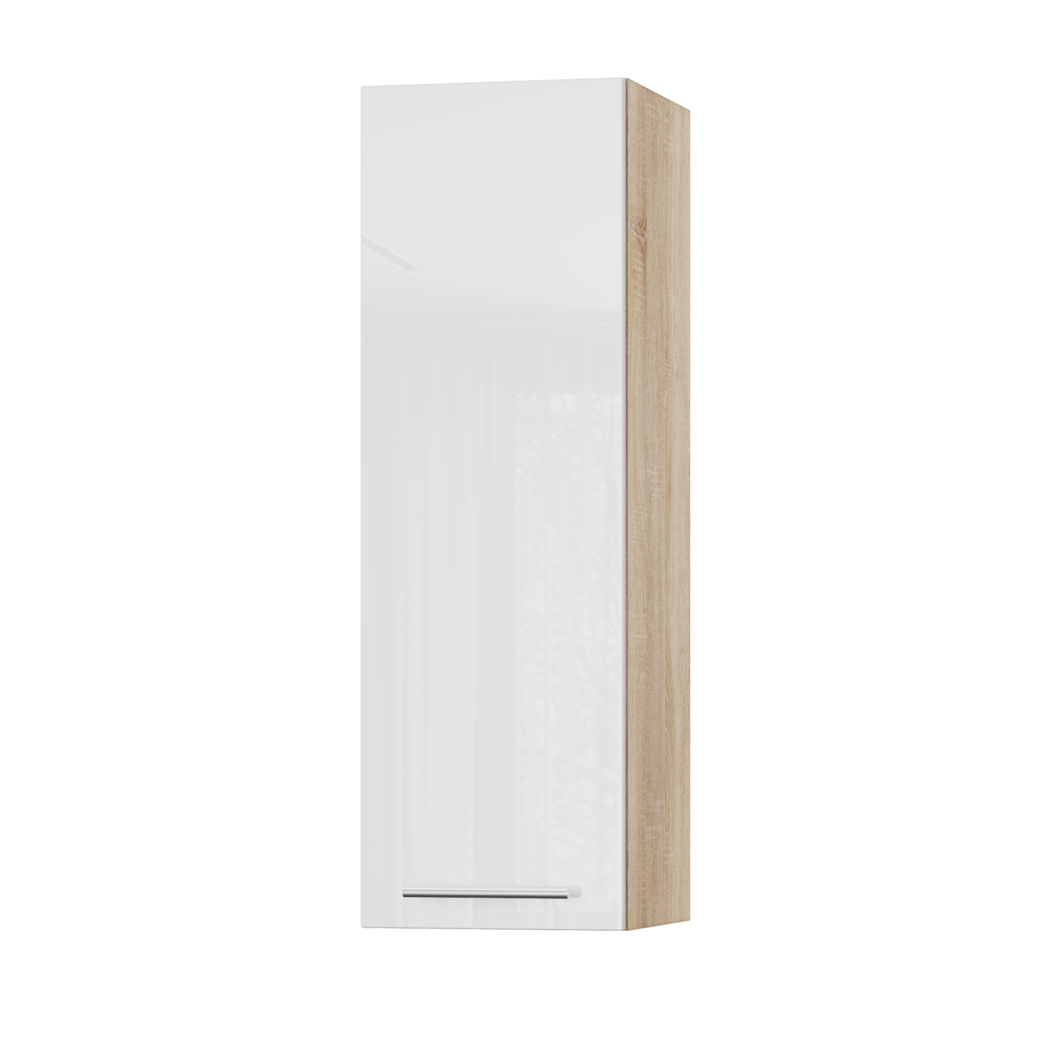 Корпус Стандарт дуб сонома, фасад Стандарт білий глянець L301 30х93х30
