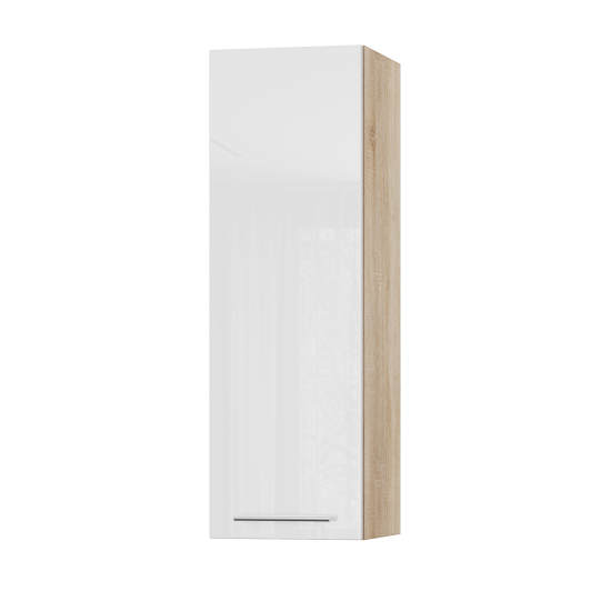 Корпус Стандарт дуб сонома, фасад Стандарт білий глянець L301 30х93х30