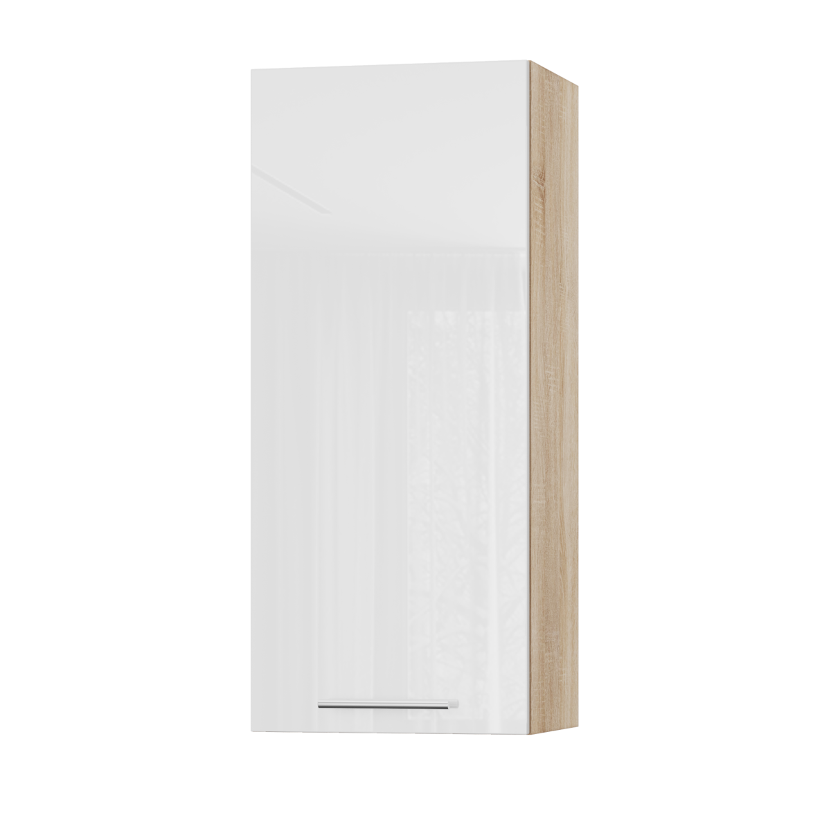Корпус Стандарт дуб сонома, фасад Стандарт білий глянець L301 40х93х30