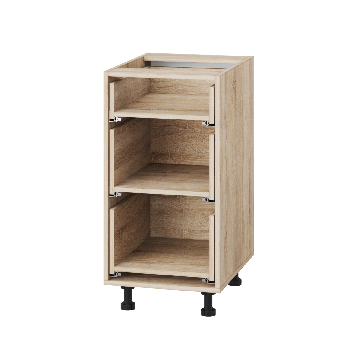 Корпус Стандарт дуб сонома, фасад Бостон білий глянець 131Q. 40х72х52