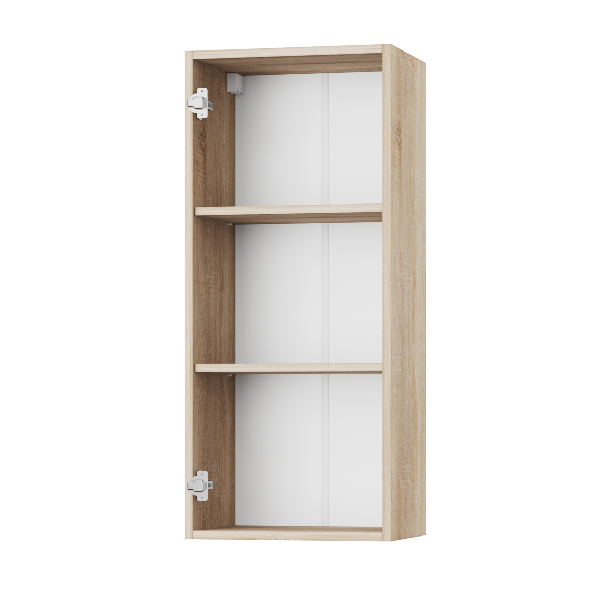 Корпус Стандарт дуб сонома, фасад Стандарт чорний глянець L301 40х93х30