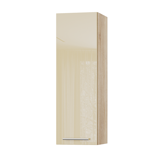 Корпус Стандарт дуб сонома, фасад Стандарт бежевий глянець L301 30х93х30