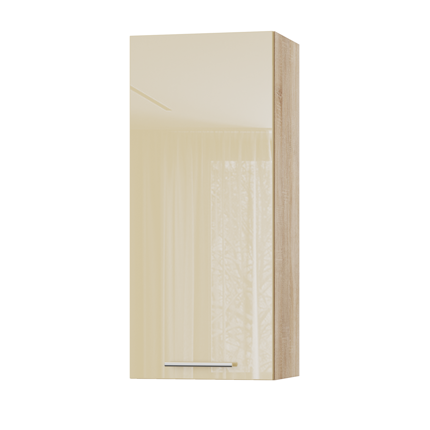 Корпус Стандарт дуб сонома, фасад Стандарт бежевий глянець L301 40х93х30