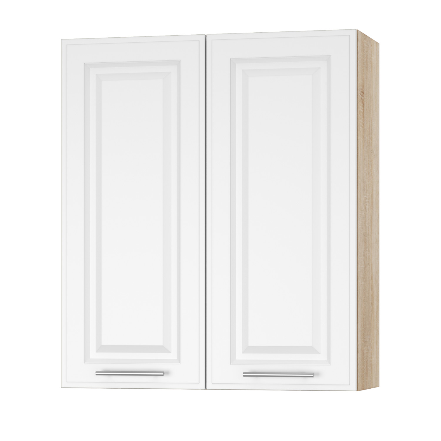Корпус Стандарт дуб сонома, фасад Лондон білий матовий L302 80х93х30