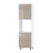 Корпус Стандарт білий, фасад Стандарт капучіно глянець 725.SM-HK-XS 60x214x56