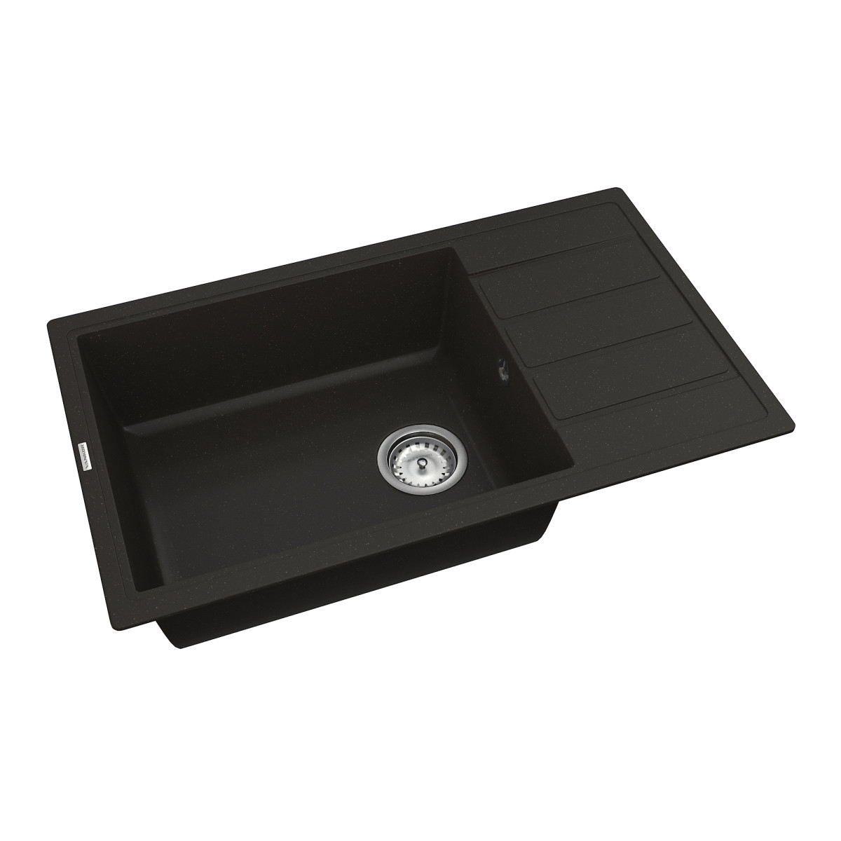 Кухонна мийка VANKOR Easy EMP 02.76 XL Black + сифон VANKOR