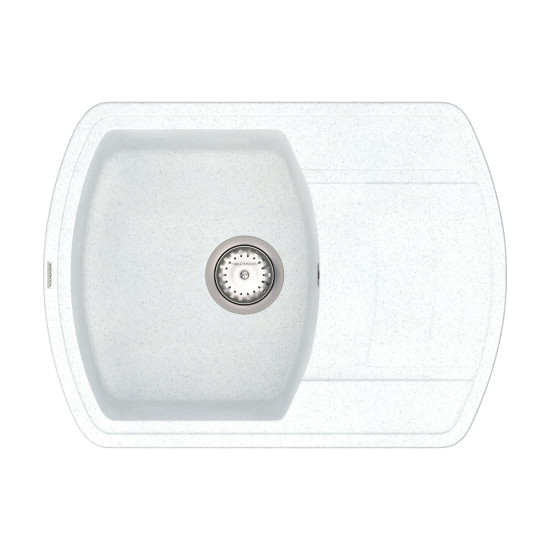 Кухонна мийка VANKOR Norton NMP 02.67 White stone + сифон VANKOR