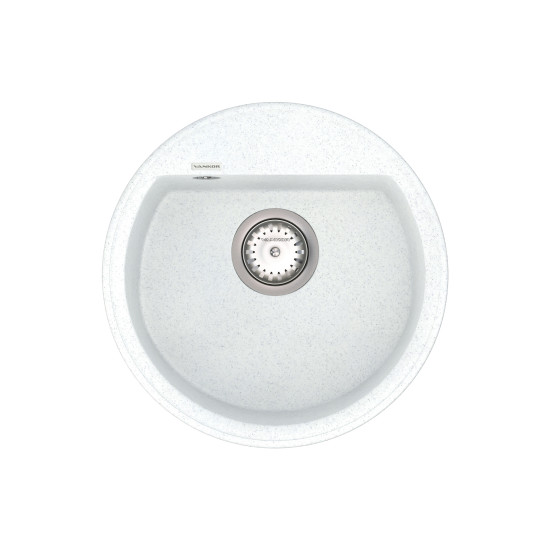 Кухонна мийка VANKOR Easy EMR 01.45 White stone + сифон VANKOR