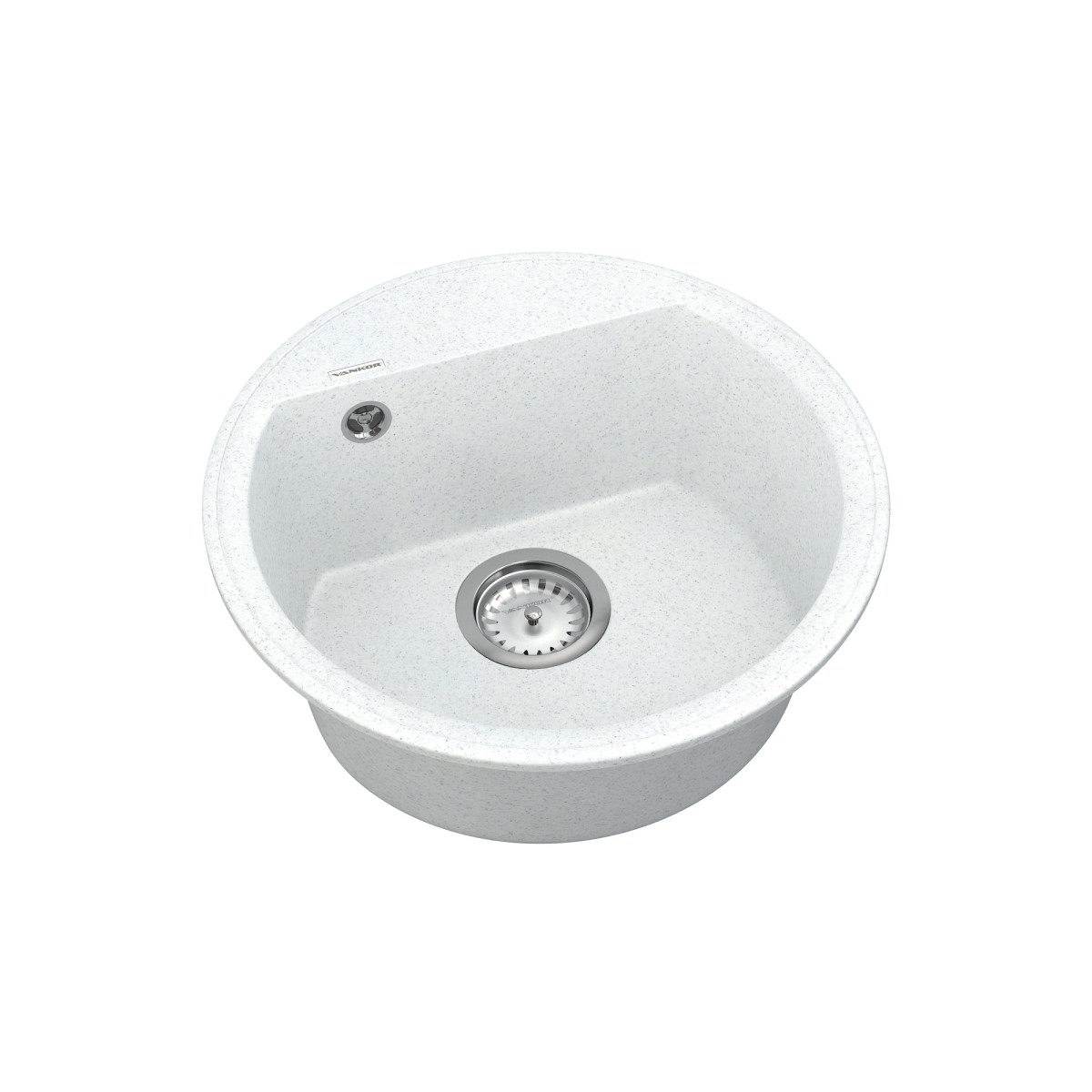 Кухонна мийка VANKOR Easy EMR 01.45 White stone + сифон VANKOR