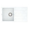 Кухонна мийка VANKOR Easy EMP 02.76 White stone + сифон VANKOR