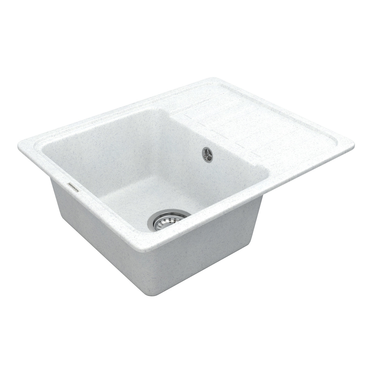 Кухонна мийка VANKOR Hope HMP 02.57 White stone + сифон VANKOR