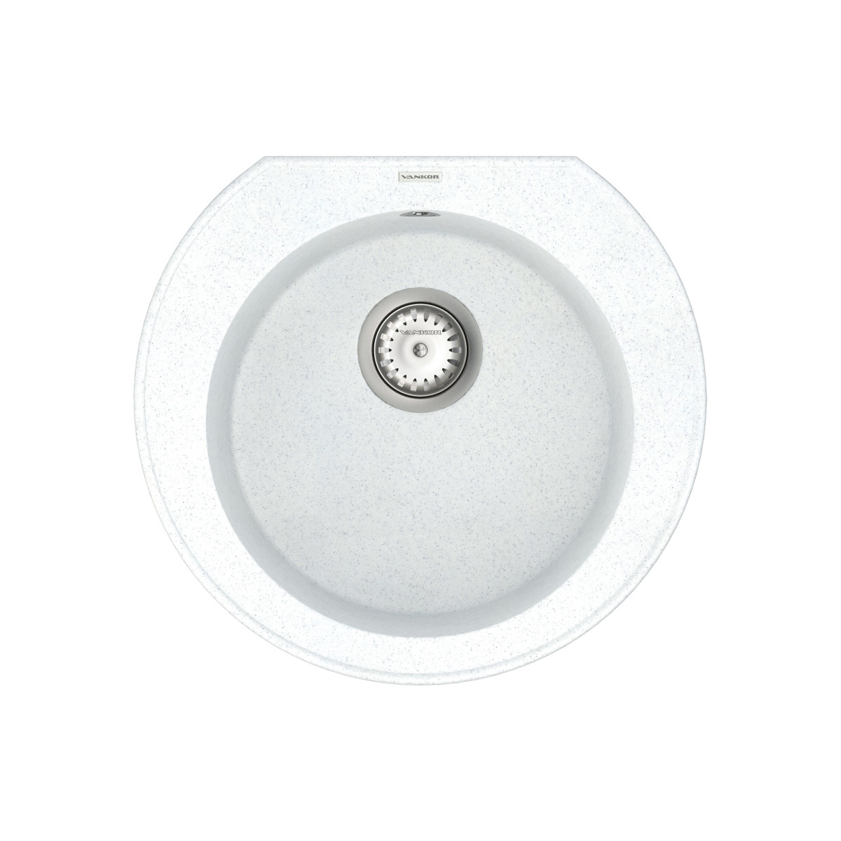 Кухонна мийка VANKOR Kres KMR 01.52 White stone + сифон VANKOR