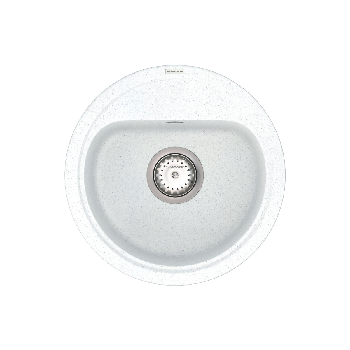 Кухонна мийка VANKOR Lira LMR 01.44 White stone + сифон VANKOR