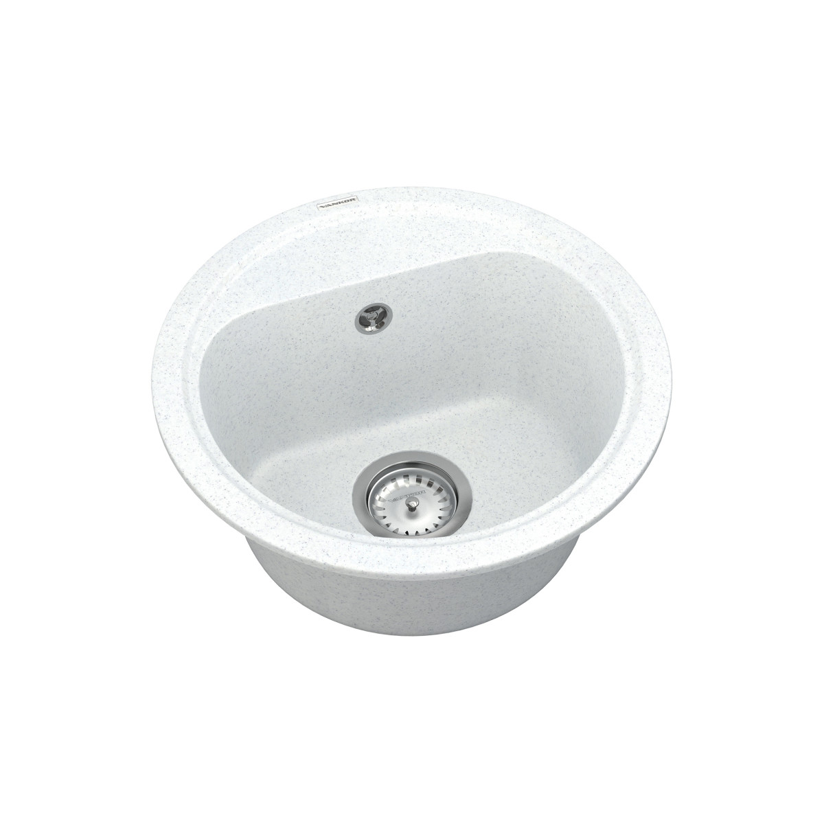 Кухонна мийка VANKOR Lira LMR 01.44 White stone + сифон VANKOR