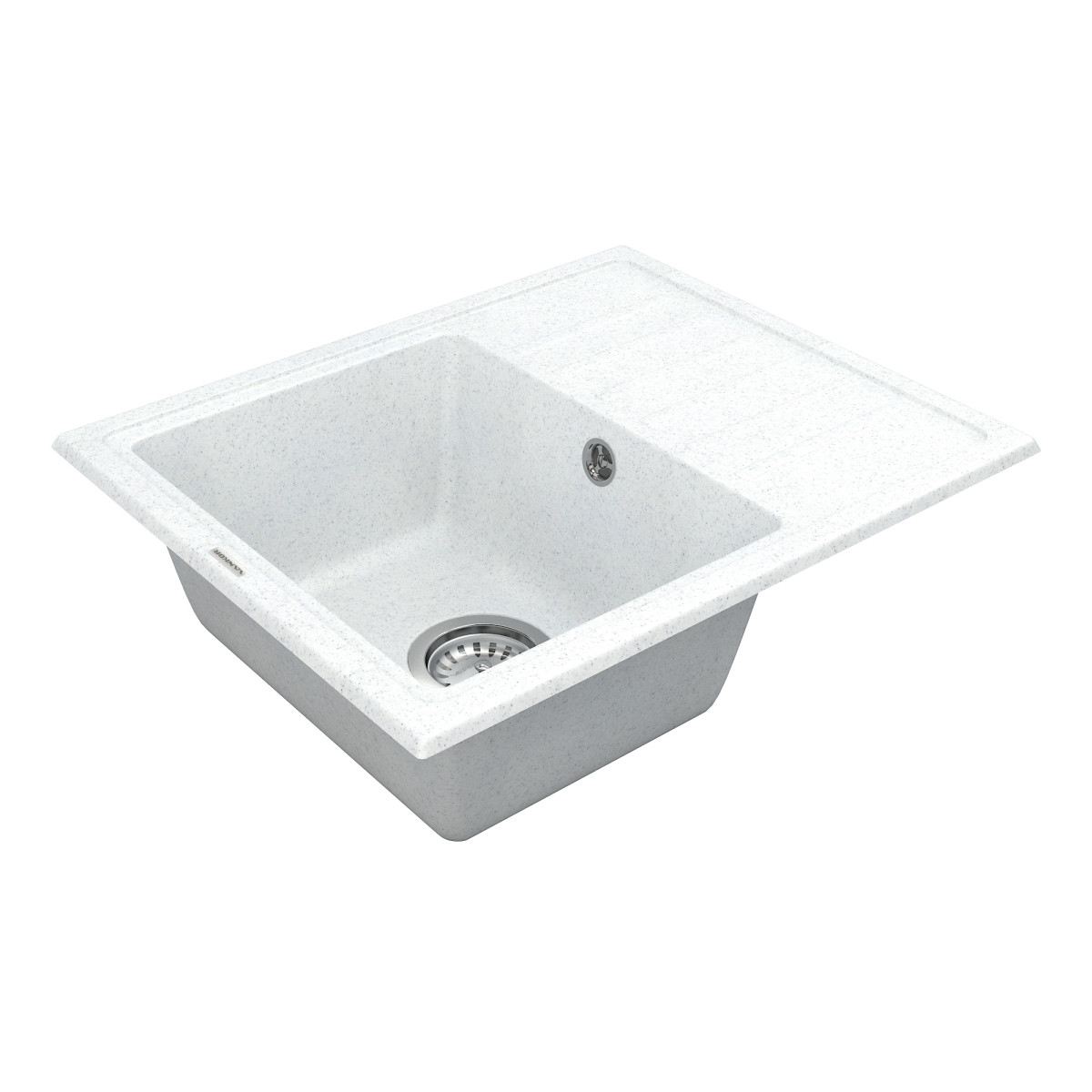 Кухонна мийка VANKOR Lira LMP 02.55 White stone + сифон VANKOR