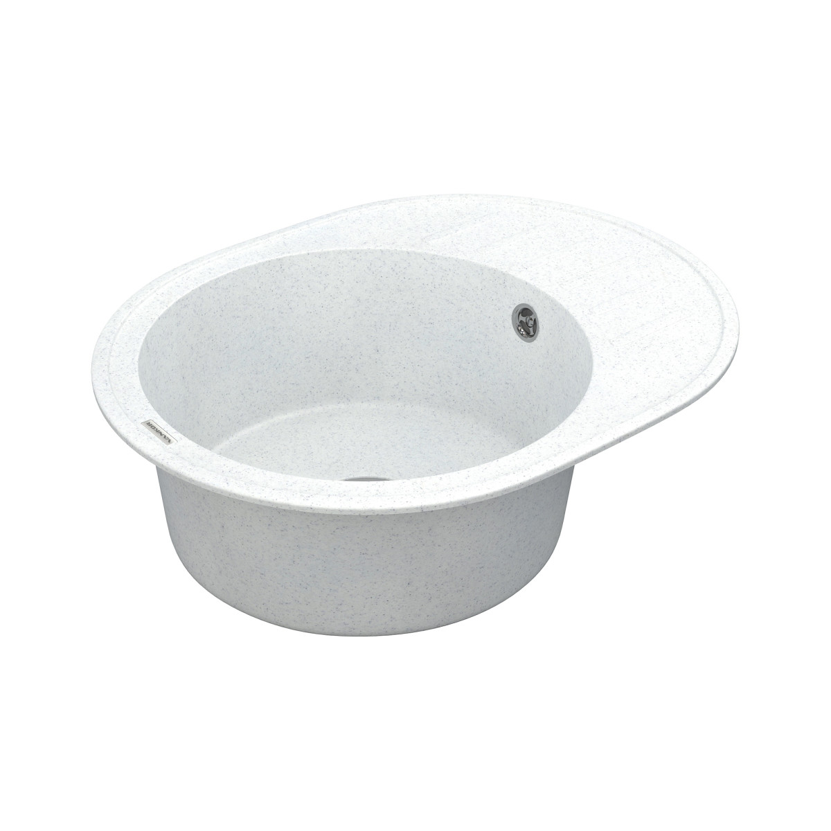 Кухонна мийка VANKOR Lira LMO 02.57 White stone + сифон VANKOR