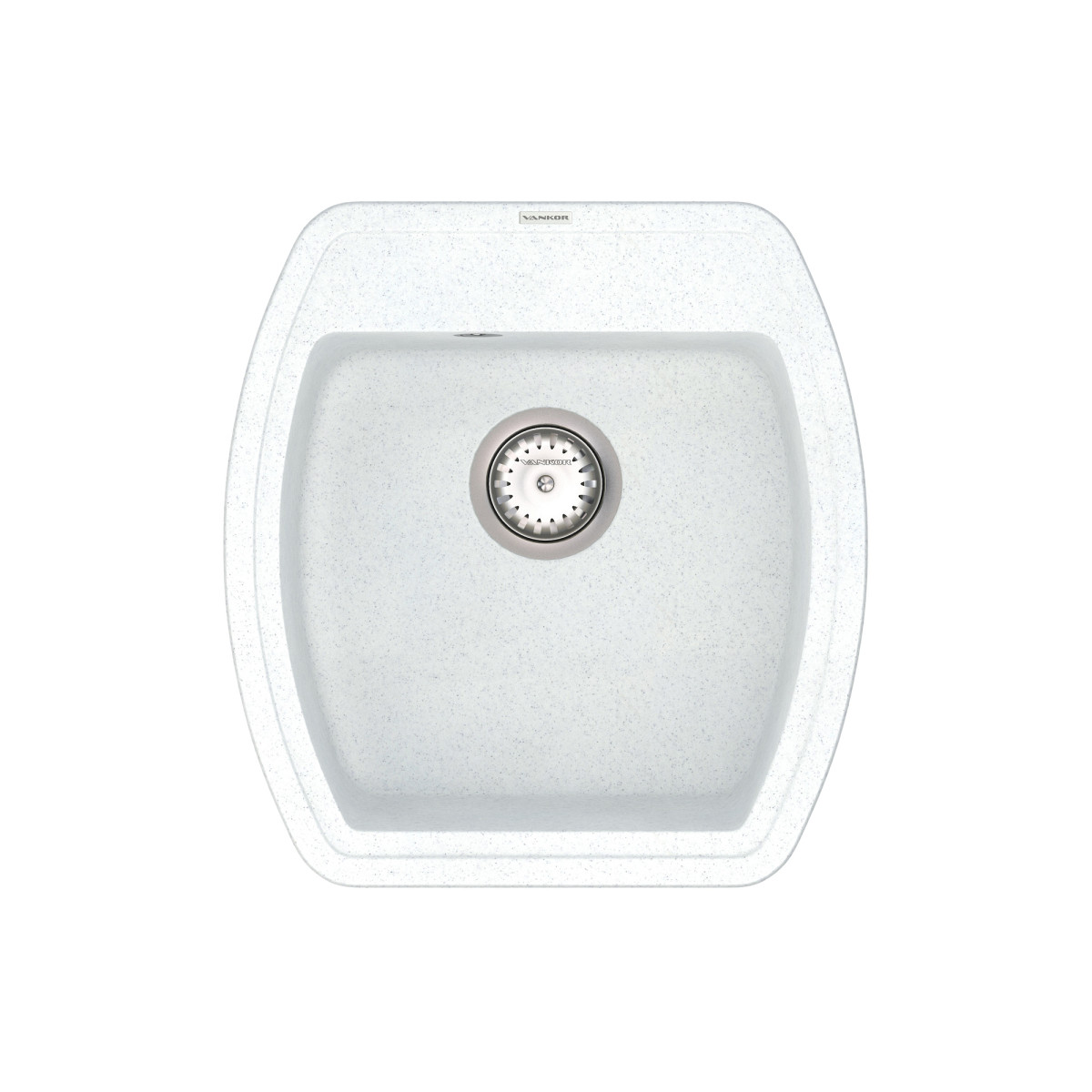 Кухонна мийка VANKOR Norton NMP 01.48 White stone + сифон VANKOR