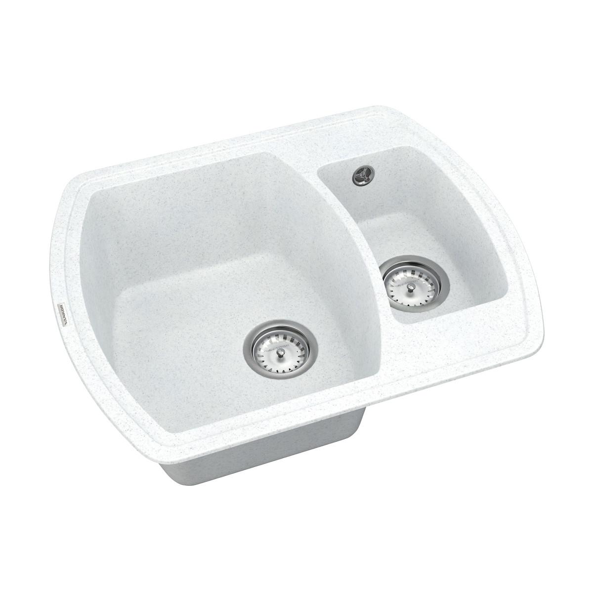 Кухонна мийка VANKOR Norton NMP 03.63 White stone + сифон VANKOR