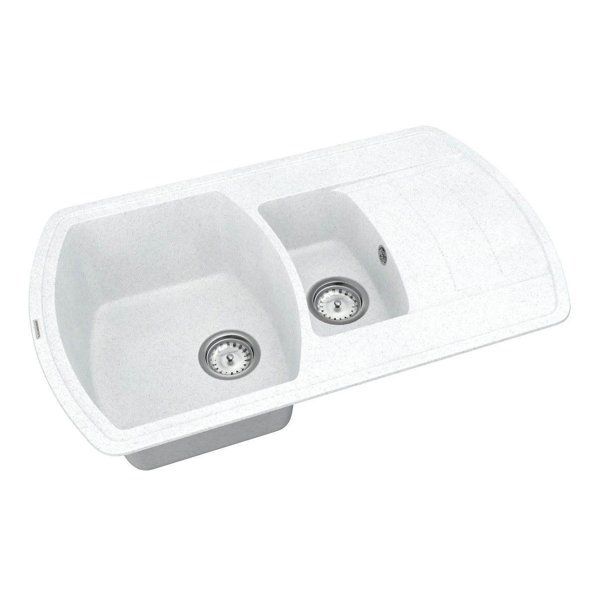 Кухонна мийка VANKOR Norton NMP 04.86 White stone + сифон VANKOR