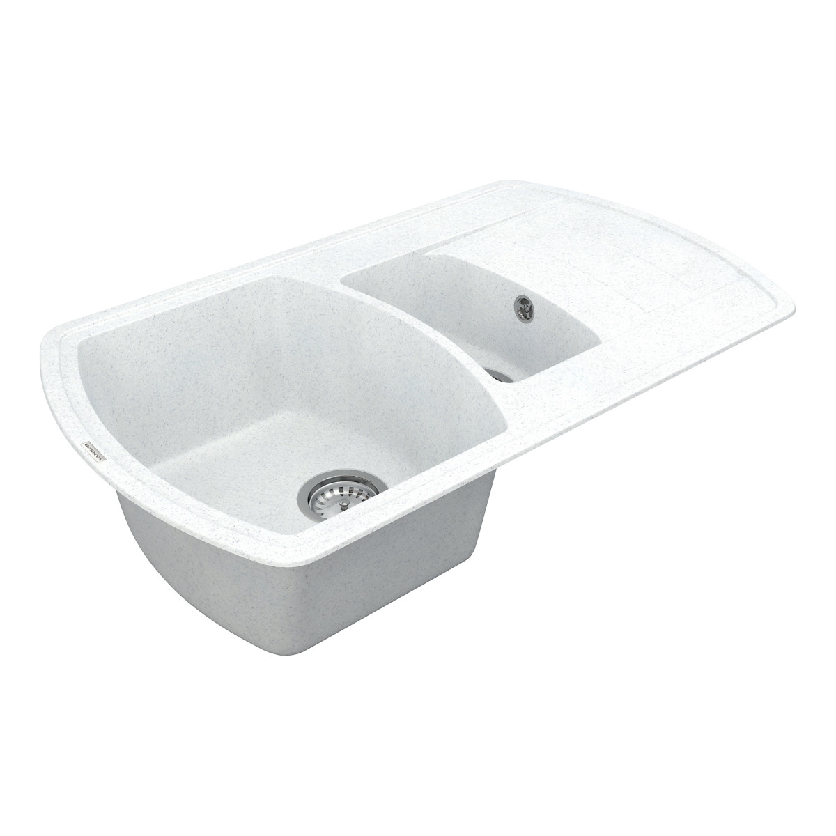 Кухонна мийка VANKOR Norton NMP 04.86 White stone + сифон VANKOR