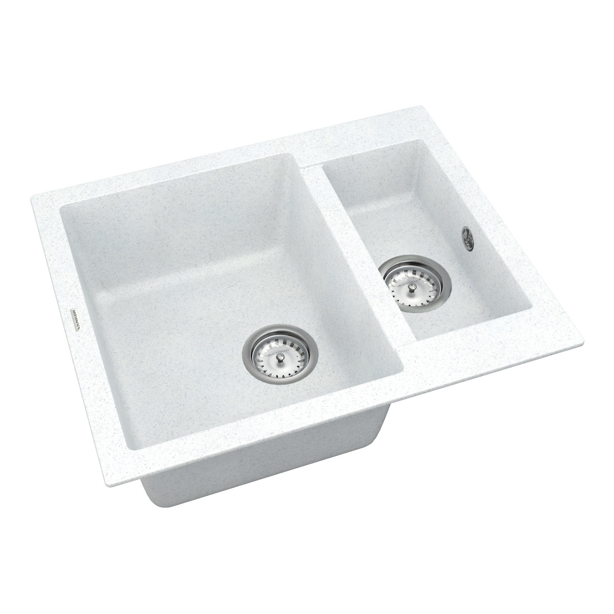 Кухонна мийка VANKOR Orman OMP 03.61 White stone + сифон VANKOR Кухонна мийка VANKOR Orman OMP 03.61 White stone + сифон VANKOR