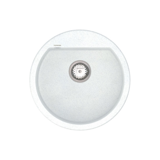 Кухонна мийка VANKOR Tera TMR 01.50 White stone + сифон VANKOR